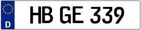 Trailer License Plate